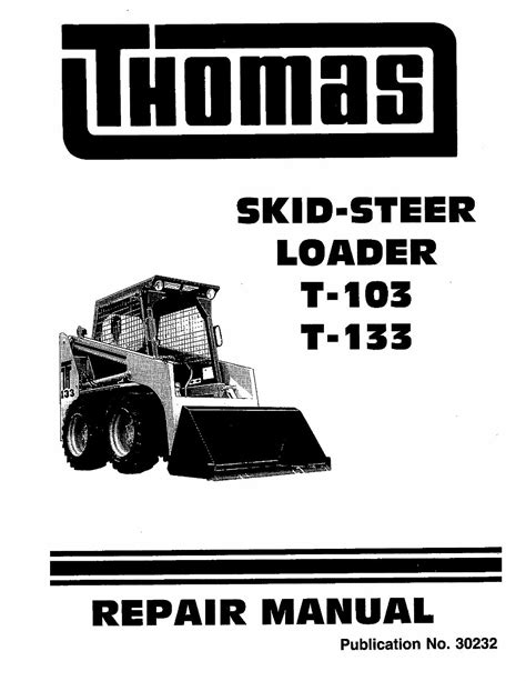 133 thomas skid steer|thomas skid steer manuals.